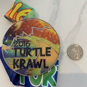 Virtual Strides running medal - 2016 Turtle Krawl